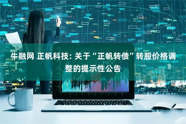 牛融网 正帆科技: 关于“正帆转债”转股价格调整的提示性公告