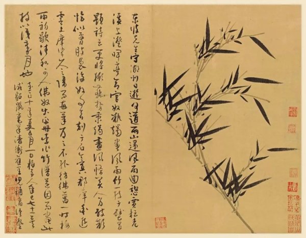 天牛配资 吴镇《墨竹谱》：墨色中的生命韵律